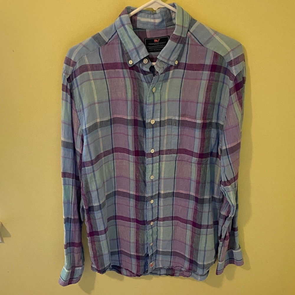 Vineyard Vines Multicolor Plaid Button-Down Shirt
